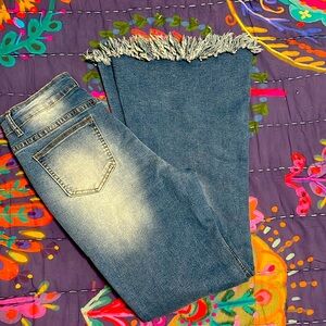 Fringed Bell Bottoms 27x28 1/2”